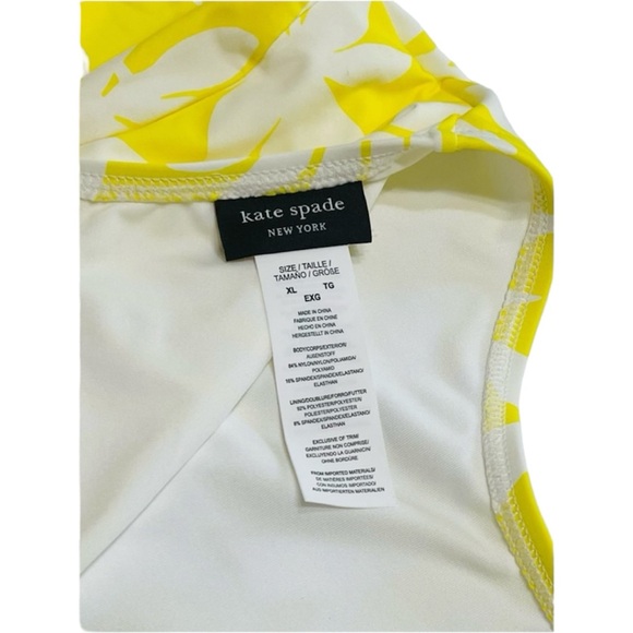 KATE SPADE Long Sleeve One Piece Swimsuit Rashguard Modest Size XL Surf - Picture 6 of 9